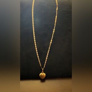 14k Gold Necklace & Gold heart
